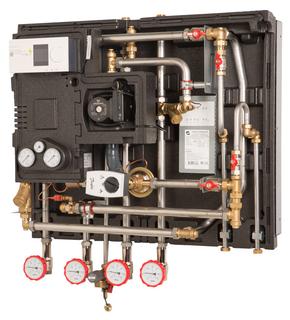 Danfoss Hausstation Compact 28 VX-FI, 2 HWP, AVQM, 56 kW, ECL310/A237