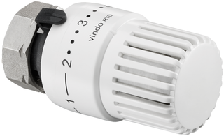 Oventrop Thermostat vindo RTD m 0-Stellung, 7-28 GrC, m Flüssig, weiß