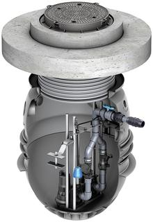 ACO Pumpstation Powerlift-P Abdeckung Klasse D, m. Aufs.st