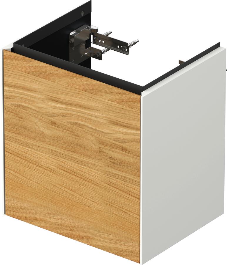 Artikelbild 2 des Artikels „Duravit WT-Unterschrank White Tulip 38,4x29,8cm, 1 T, An R, E N w s-matt Anschlag rechts | Eiche natur massiv/weiß seidenmatt“