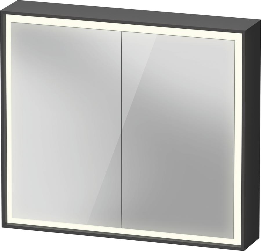 Artikelbild 1 des Artikels „Duravit Spiegelschrank L-Cube 80x70x15,5cm, graph ma, Türanschl. re/li 80 x 70 x 15,5 cm | graphit matt“