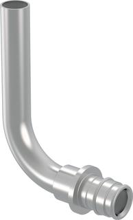 Uponor Heizkörper-Anschlussbogen Smart Radi Messing und Kupferrohr, beschichtet