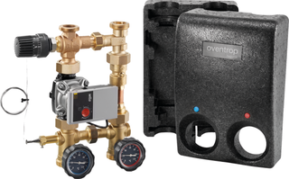Oventrop Anbindesyst. Regumat RTA-130 VR DN 25, VL re, Wilo Yonos Para 25/6 RKC