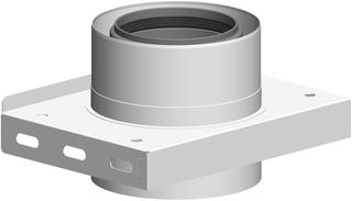 ATEC Konsole PolyClassic +Iron/White DN 110/160, PP, Edelstahl weiß