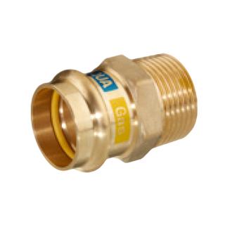HS Übergang Press Copper AQUAGAS V 15mmx3/4", AG, Messing