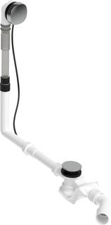 Duravit Ab- u. Überlaufgarn. Quadroval Bowdenzuglänge 65cm, d= 5,2cm, chrom