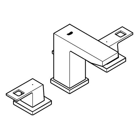 Artikelbild 3 des Artikels „GROHE Waschtisch-3-Loch-Armatur Eurocube 1/2