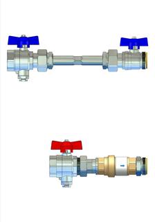 Strawa Anschlussgarnitur e-class AG 1" WMZ-2F-VSB20, variabel, horizontal