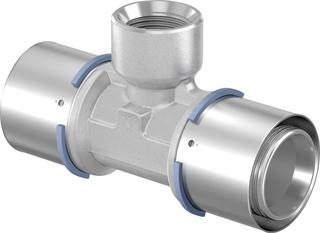 Uponor Press-T-Stück 40xRp 3/4 IGx40mm, Messing verzinnt
