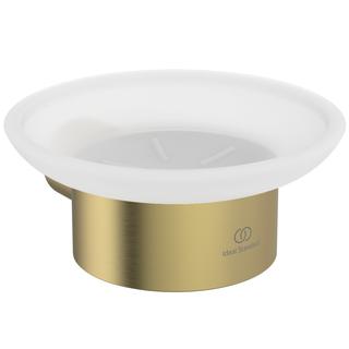 IS Seifenschale Conca rund, brushed gold