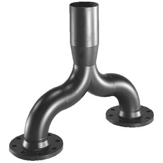 Grundfos Hosenrohr DN 100/d= 110mm, m flex. Verb., Schellen
