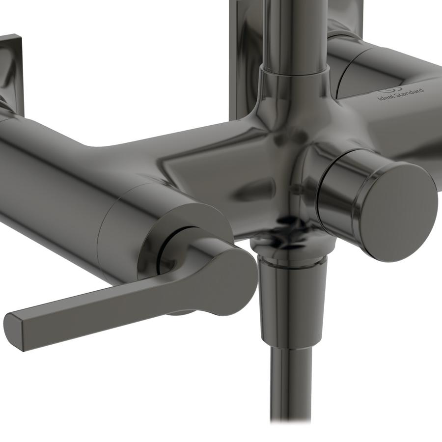 Artikelbild 2 des Artikels „IS Zweigriff-Duschsystem Joy Neo m EH-Armatur, Hebel, Kopfbr. rd, magn Gr magnetic grey“
