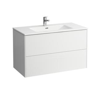 Laufen Waschtisch-Set PRO S Base 100x50cm, weiß, 2 Schubladen, Multicolor