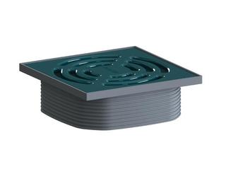 Dallmer Aufsatz DallDrain Pure ozeanblau (RAL 5020), 120x120mm