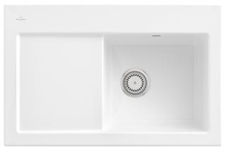 V&B Spüle Subway 45 m Abl.garn, Hand., sn white CeramicPlus