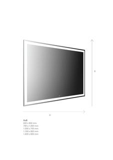 EMCO LED-Lichtspiegel MI300+ 700x1000mm, m uml. Lichtausschnitt