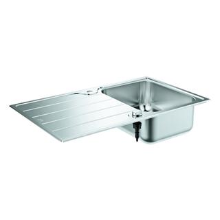 GROHE EB-Spüle K500 45-S 86/50 1.0 rev 86x50cm, m Tropffl, aufl, 1 Beck., ES