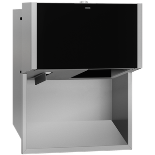 AR WC-Doppelrollenhalter, EXOS, Edst., 284x350x147 mm, UP, Front ESG schwarz