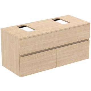 IS Möbelwaschtisch-Unterschrank Finesse 120,2x50,5x55,8cm, 4 A, AS li/re, Ei we.
