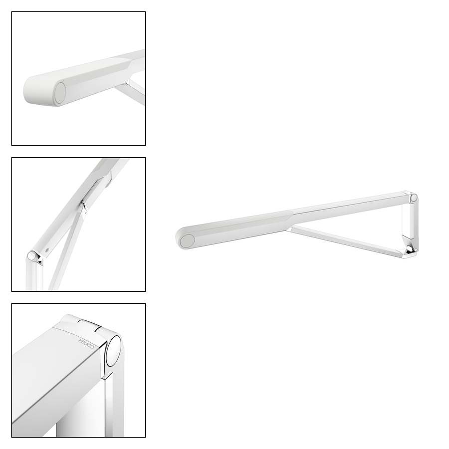 Artikelbild 2 des Artikels „Keuco WC-Stützklappgriff AXESS Care Aluminium silber-eloxiert/weiß, 850mm “