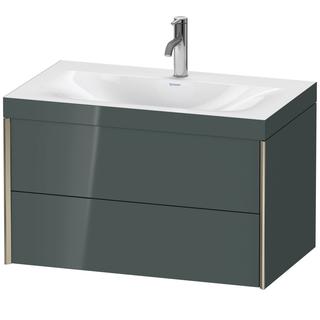 Duravit WT-Unterschrank c-bonded XViu 80x48cm, 2 La, 1 HL, C m, R C, d Gr hgl