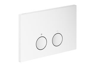 hansgrohe Betätigungspl. Axor FlushPlate für 2-Mengen-Spülung, Metall, mattweiß