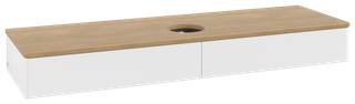 V&B WTU o. F-Struktur -Beleuchtg. Antao 160x50cm, WBP-farbe hon. Oa, wh. m Lac