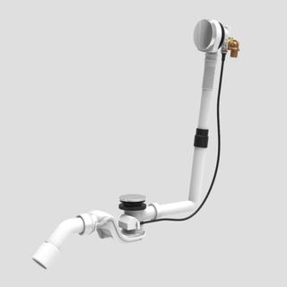Sanit Ab-/Überlaufgarnitur SWING PLUS d 40/50mm, Dr-Gr u Kegel vc, Kunstst.