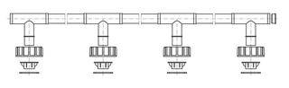Dehoust Entlüftungsleitung 4-er Batterie, Trio 1100-2000