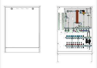 Strawa FWS Friwara WS-17-FBR-HT-CU-AP-18 7 HK, im AP-Schrank, PWÜ 17 l/min