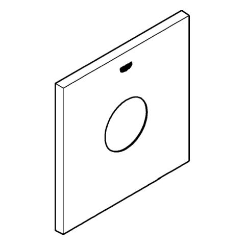Artikelbild 2 des Artikels „GROHE Rosette 48434 eckig für EHM-Fertigmontagesets chrom “