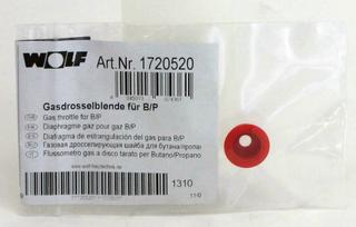 Wolf Gasdrosselblende rot Flüssiggas P, für CGB-35