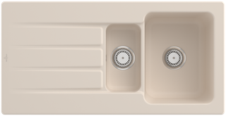 V&B Spüle Architectura 60 XR m Abl.garn, rd m Hand., ivory C-plus