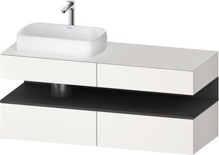Duravit Waschtisch-Unterschrank Qatego 140x55x60cm, gra m/we m, Pl, Beck. li