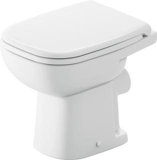 Duravit Stand-Tiefspül-WC D-Code Compact 35x48cm, 6 l, Abg. waag., we. Hyg Glaze