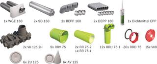 BOSCH Wohnungslüftungspaket BOPA VE103 Luftverteilpaket Rundrohr- bis 160 m2