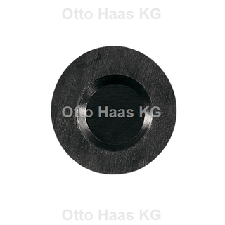 HAAS Gummi-Schwimmer-Membran d= 18,5mm, schwarz, formgearbeitet
