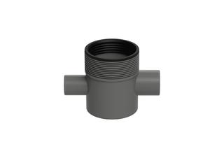 ESS Siphongehäuse Multi Eingang 40mm, Abgang waagerecht