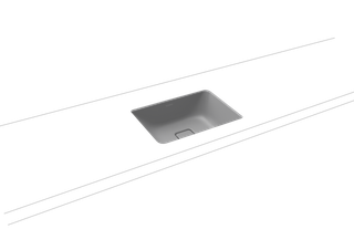 Kaldewei Unterbau-Waschtisch CONO 3078 47x38,1cm, o. ÜL/HL, P-E, cool grey30