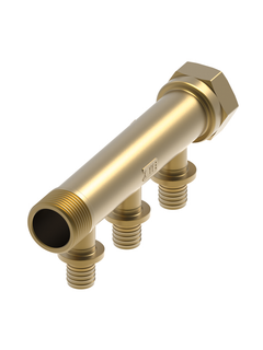 TECE Verteiler TECEflex 3-fach, 16mmx3/4", Siliziumbronze