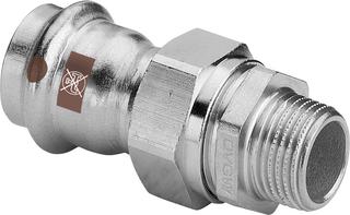 Viega Verschraubung Temponox 1765 15mmxR 1/2, S n. rost, SC-Con., flachd.