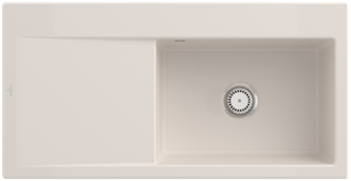 V&B Spüle Subway Style 60 re, m Abl.garn, Hand., crema CeramicPlus