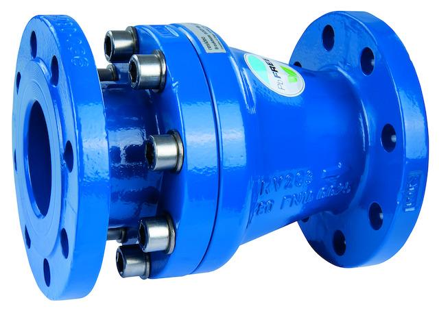 Artikelbild 1 des Artikels „Resideo Rückflussverhinderer RV283S DN 150, Fl, pulverbes, blau, PN 16 DN 150“