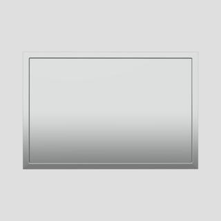 Sanit Betätigungsplatte SWING 2-Mg-Spül., 182x122x1,5mm, ES gebürstet