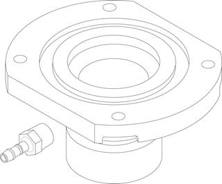 BOSCH Ersatzteil TTNR: 8738804971 Flansch VR4XX 1 1/8" everp