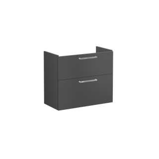 VitrA WT-Unterschrank Root Flat Compact 76,5x37x65cm, 2 Aus, Korp Sturmgr. m