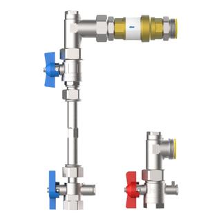 Strawa Anschlussgarnitur e-class AG3/4" -V-WMZ-2F-VSB20, vertikal