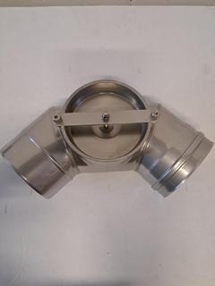 ETA Rauchrohr-Bogen 87G m Oeffn. Li D150 inkl. Dichtung