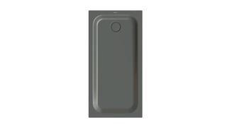 Duschwanne BetteSupra 5825 140x70x6,5cm, Antirutsch/Pro, smoke