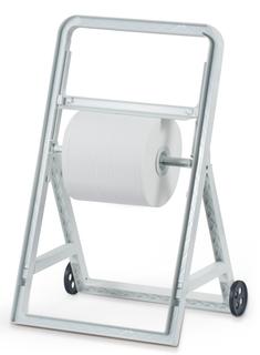 CWS Rollenpapierspender Clearplus für Industrie, stehend, weiß